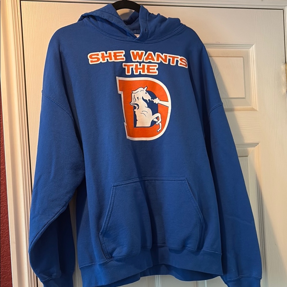 Blue Graphic Hoodie Broncos